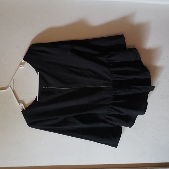 Olsenboye | Black Peplum Blouse | S | NWOT - Picture 3 of 6